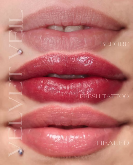 Lip Blush steps Avant Après